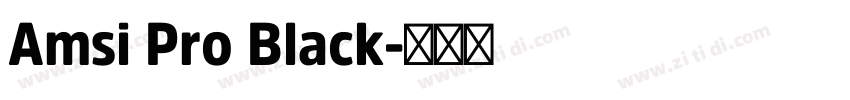 Amsi Pro Black字体转换